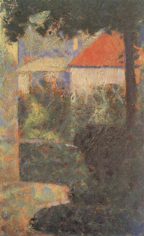Georges Seurat Houses at Le Raincy Norge oil painting art